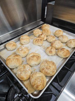 fresh baked rolls