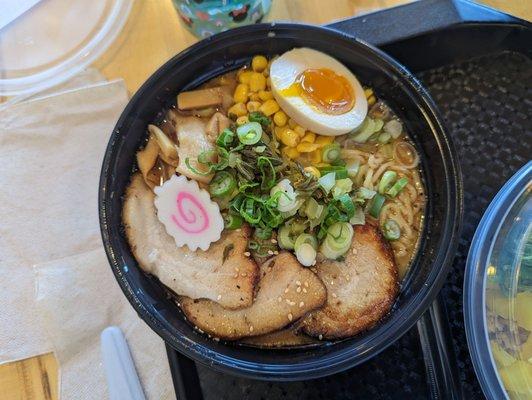 Black garlic ramen with pork belly