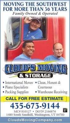 Cloud's Moving & Storage