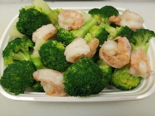 Steamed Shrimp W. Broccoli