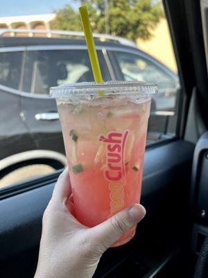 Cucumber lime with watermelon  So refreshing