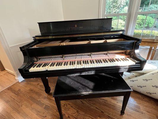 Left this destroyed piano at our home