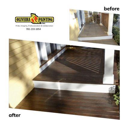 Deck staining gives your home a complete look! Book online for your free painting quote.