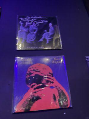 Signed records by the members of Black Sabbath