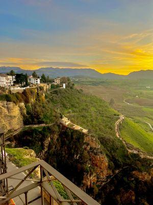 View from our hotel in Ronda!