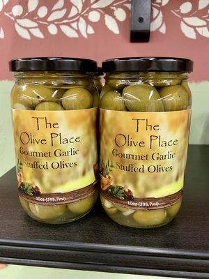 Garlic stuffed olives