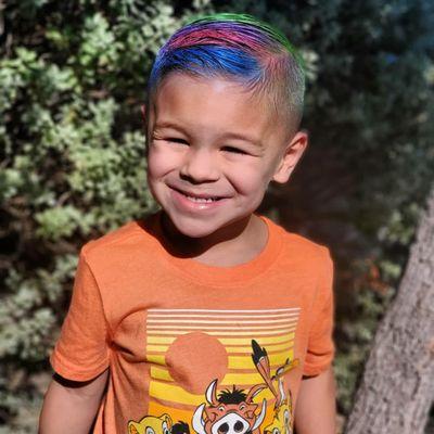 My son loved his colored hair spray