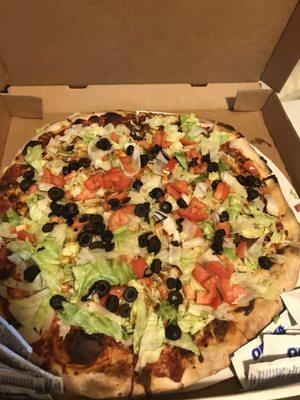 Taco pizza