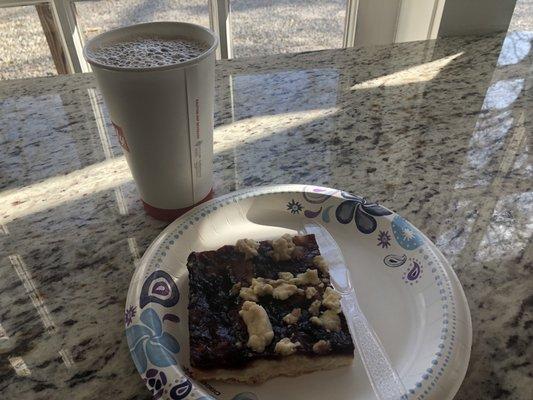 Cherry shortbread and excellent coffee