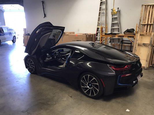 This beautiful i8 needed a windshield replacement at our shop in Santa Maria, CA 93455. Our expert technicians delivered flawlessly