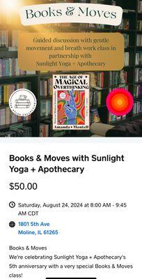 Upcoming Aug 24 book club at Atlas Collective. You can sign up to participate on their website.