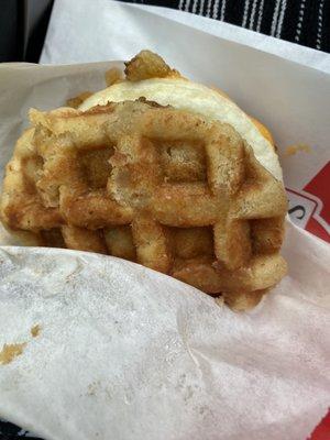 Breakfast Waffle Sandwich