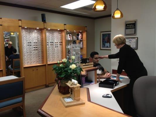 Veronica the optician is so helpful and friendly! Always enjoy seeing here to pick up new glasses