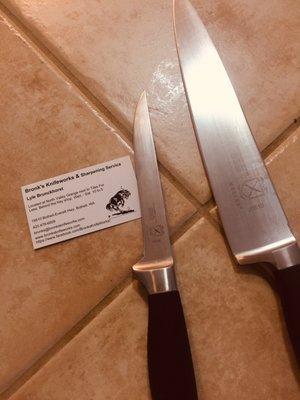 German steel  Chef &Fillet Knives from my alumni school