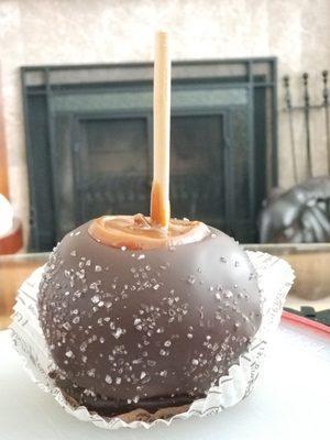 Salted Dark Chocolate Caramel Apple