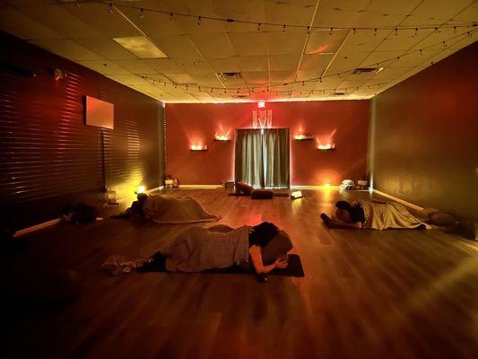 Amazing restorative yoga class