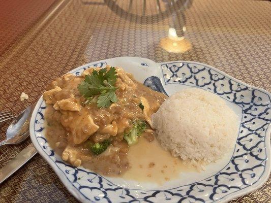 Chicken peanut sauce