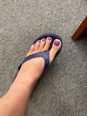 Pedicure shot