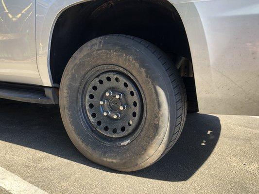 Yes, they rented me a car with a spare tire on it.