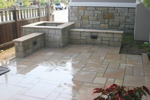 Stone patio - after view #2