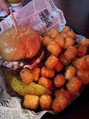 Bourbon Street Burger & Tater Tots