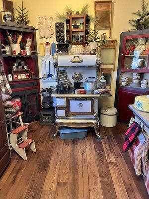 Vintage wood burning stove