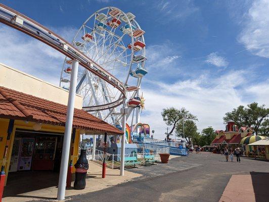 Skyrider and Ferris Wheel