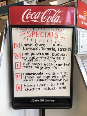 Specials Menu June 2021 ("M" is my favorite!)