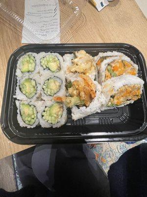 Vegetable Tempura Roll Avocado Roll