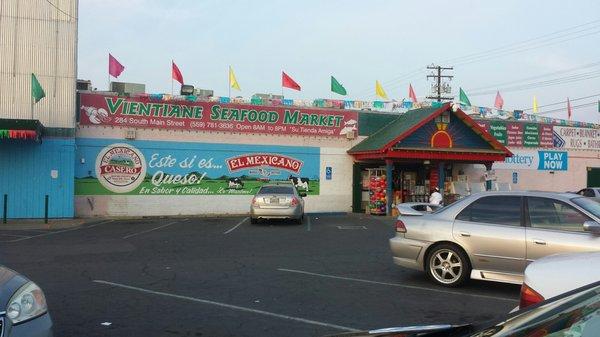 Parking lot view of store front