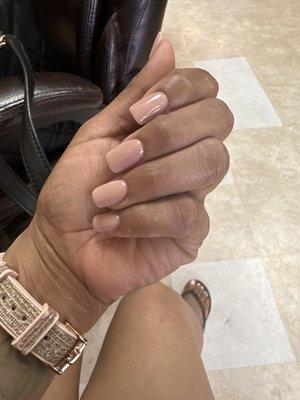 Nude over lay over my nails.