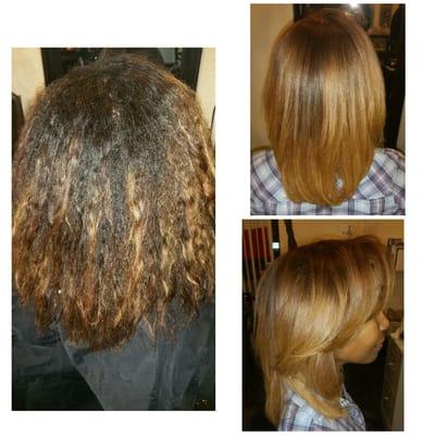 Color and keratin