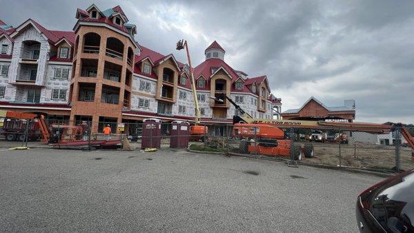 Construction at the hotel