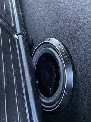 Ground-shakers Ported shallow 12" Fosgate T3 with multiple amps and window tint for a legit value.