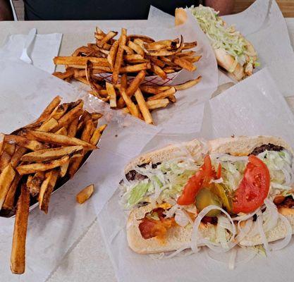 Those delicious fries. Homemade. Great with the Malt Vinegar.