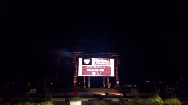 Halloween themed drive in night