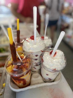 Mangonadas  and Fresas con Crema