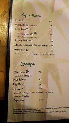 Apps and soups