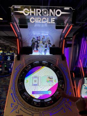 A rhythm game where you hit buttons and spin the wheel to the beat of the song (this is one of my favs)