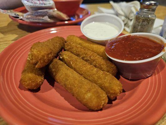 Cheese Sticks with ranch and marinara