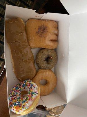 Various donuts. All were delicious, but my favorite was the bear claw.