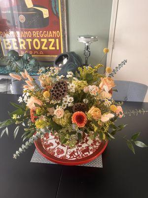 Birthday flower arrangement