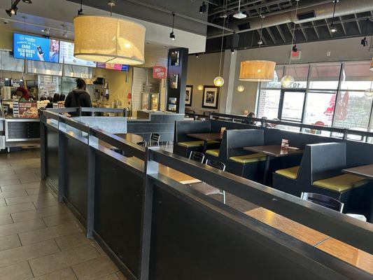 Ample and clean dining area