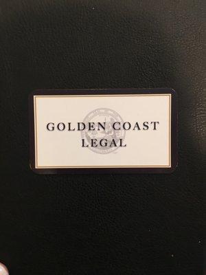 Golden Coast Legal - Very Professional!