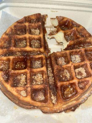 Churro waffle. Less than average