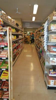 Aisles and produce