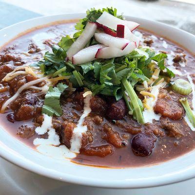 Beef Chili (part of a daily soup special)