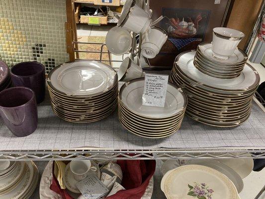 Lots of fine China at a great price.