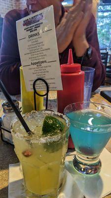 Margarita and Blue UV martini