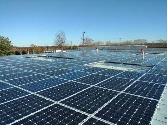 Commercial and business solar energy installation